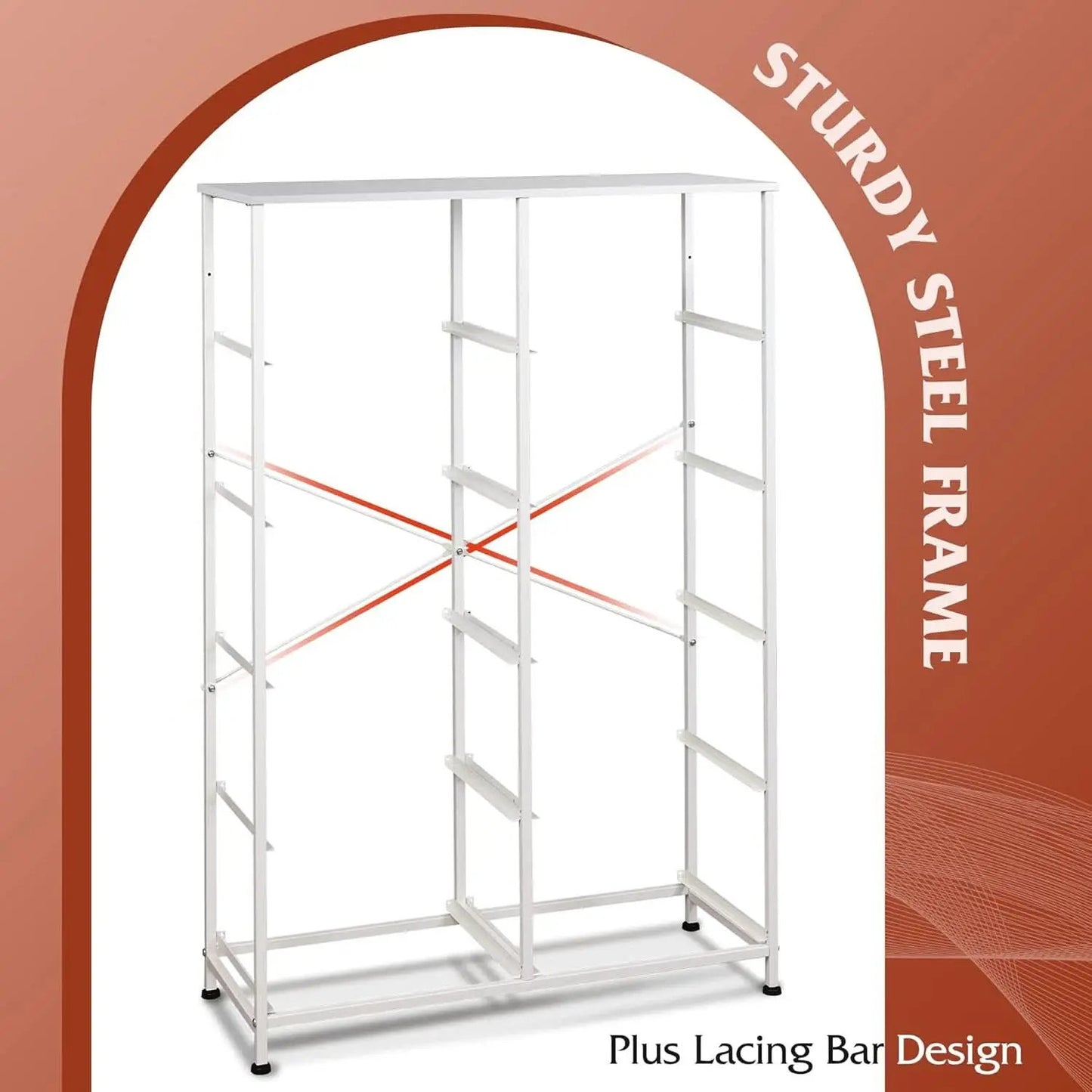 Fabric Dresser With 10 Drawers In White For Bedroom Storage from PriceLows™