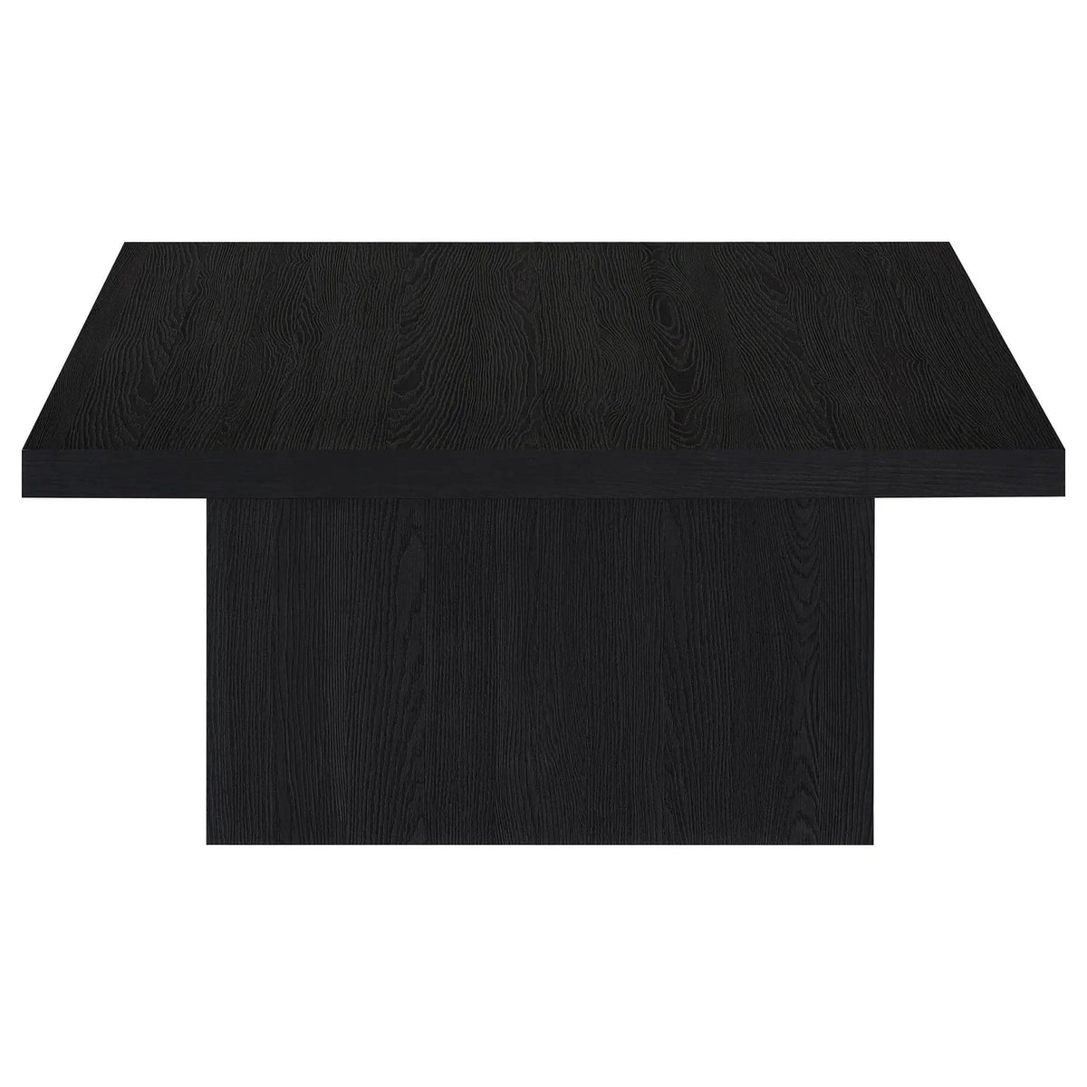 Devar Square Engineered Wood Cocktail Coffee Table | 35.5 x 35.5 x 16.25 in | Engineered Wood & Veneer | Black