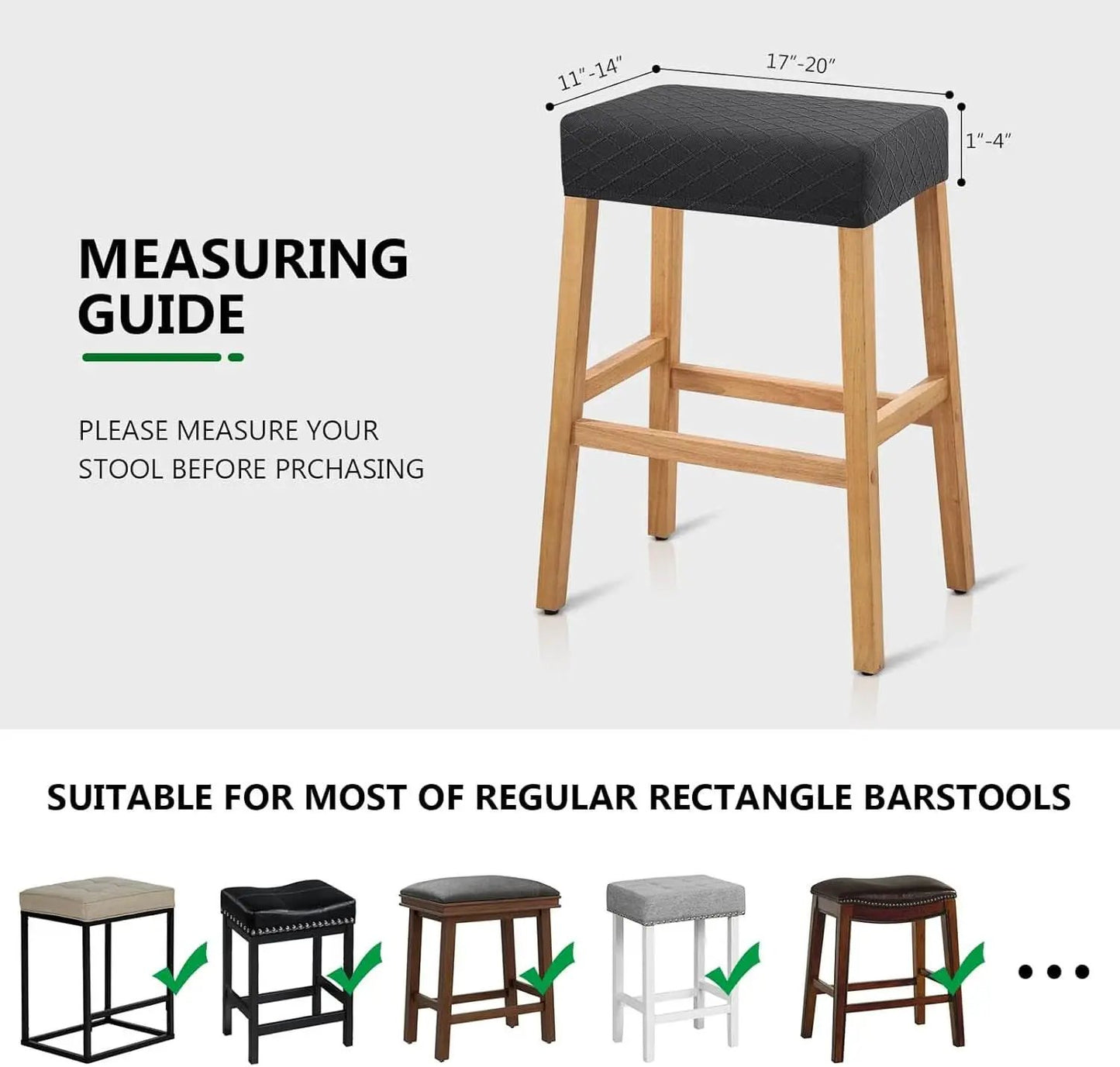 Stretch Waterproof Bar Stool Covers 2 Pack For Counter from PriceLows™