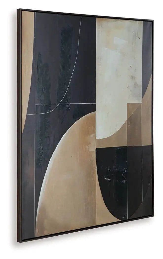 Ewanford Wall Art | 40 x 1.38 x 49.63 in | Home Furniture | Black / Brown / Tan