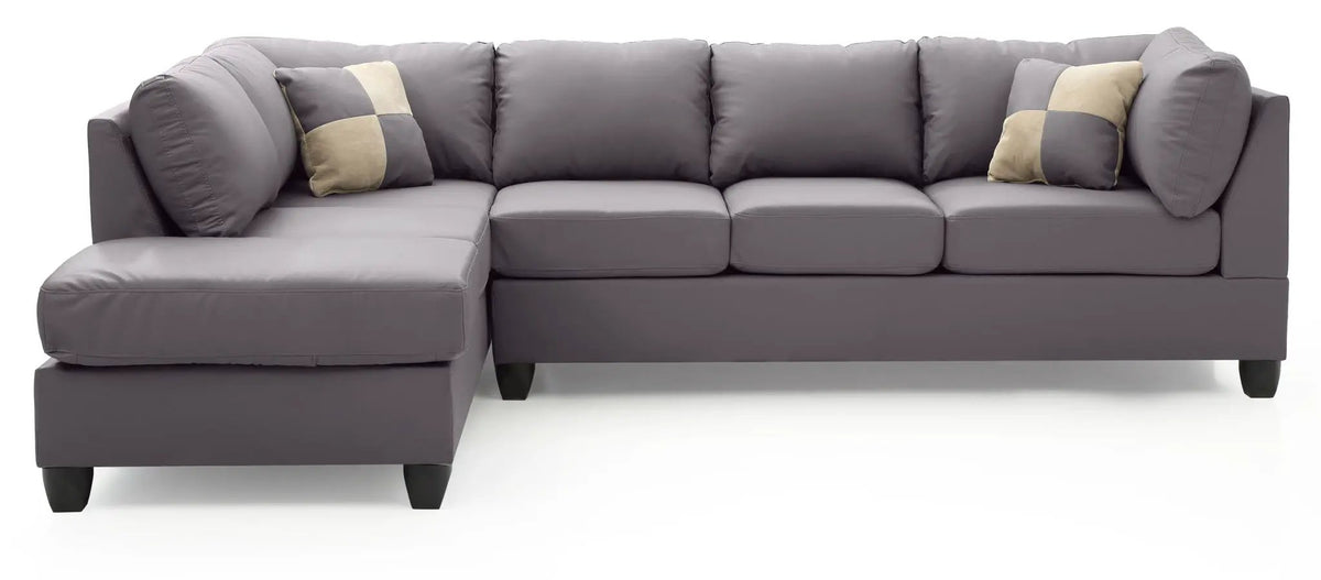 Malone Comfort Sectional | Pocketed Coil And Foam Seating | Removable Backs | 111 Inch Length
