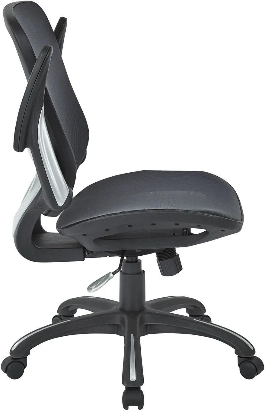 Office Star Ventilated Desk Chair With Breathable Mesh Seat Back Black Base from PriceLows™