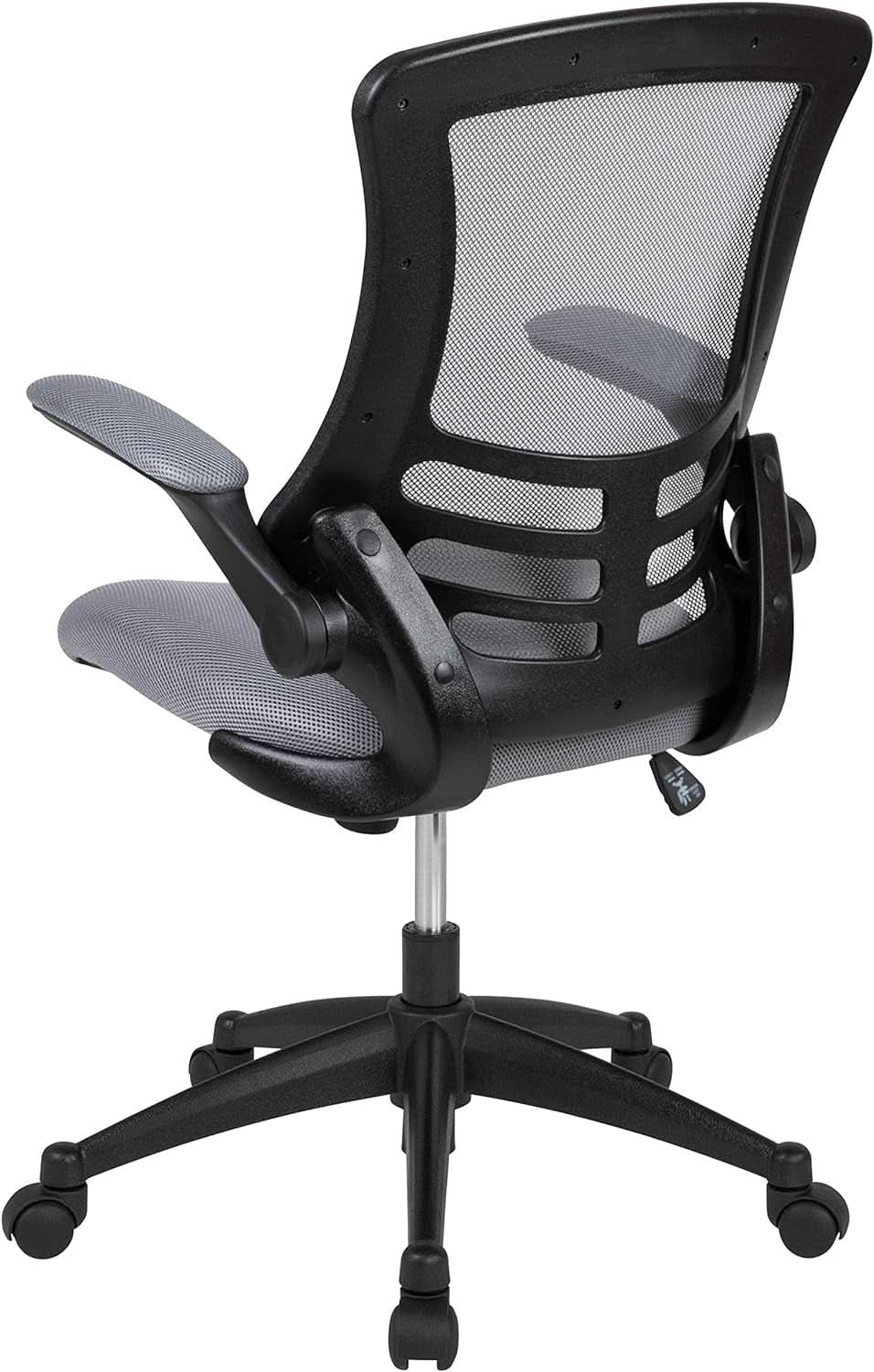 Kelista Dark Gray Mesh Mid Back Office Chair For Desk from PriceLows™
