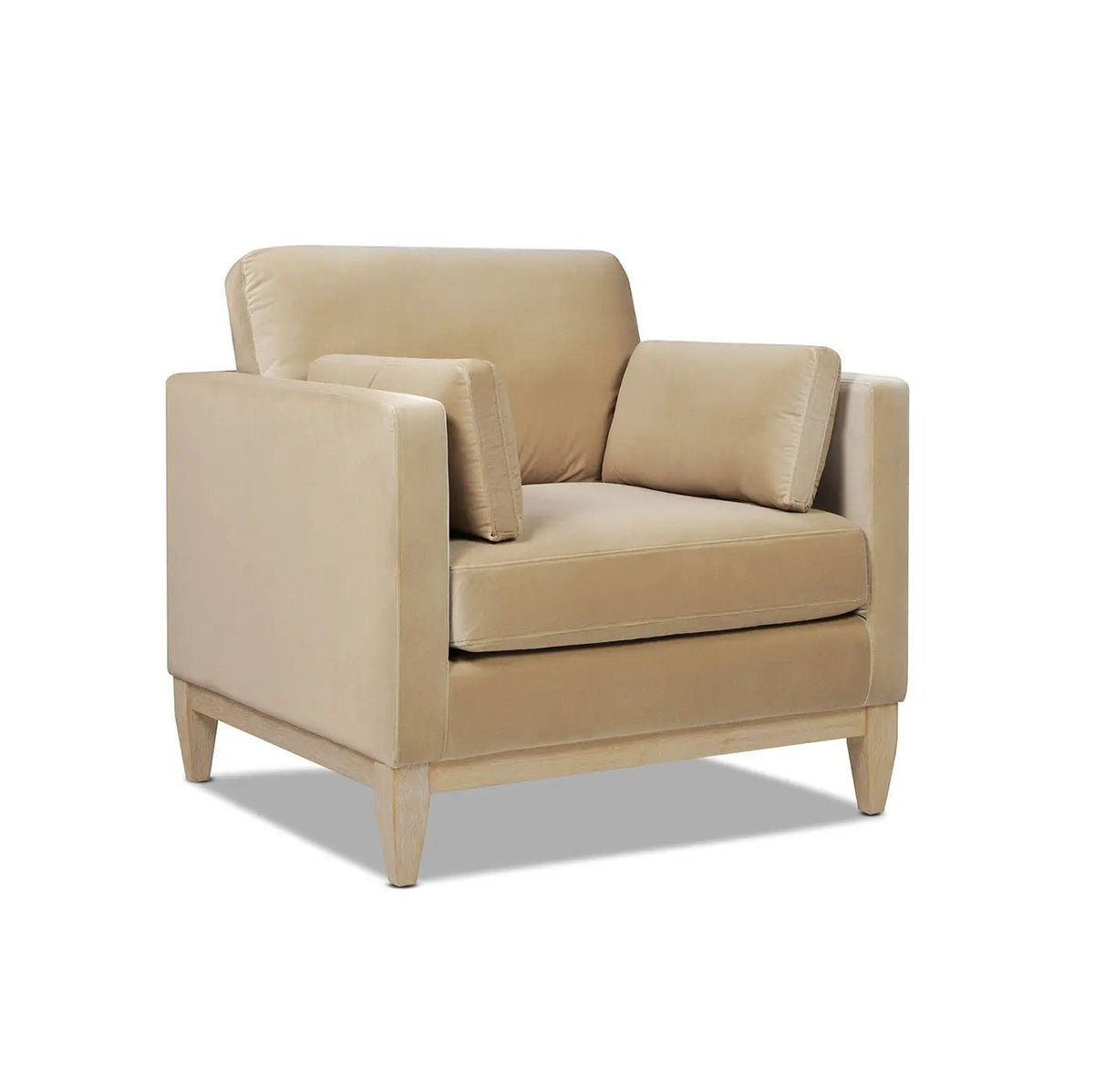 Knox Modern Farmhouse Arm Chair | Feather-Down Wrapped Cushions | Reversible Back And Arm Cushions | Durable Upholstery