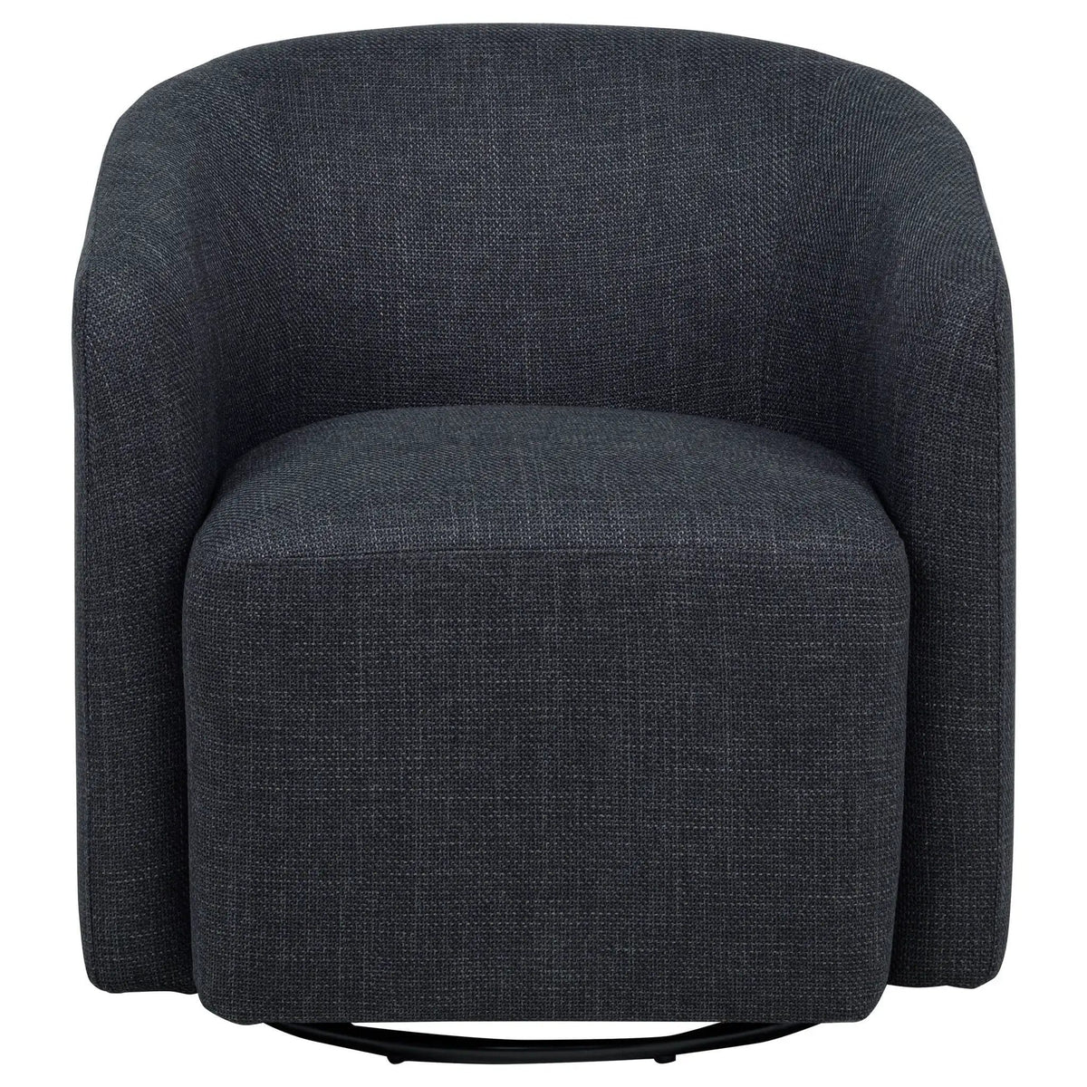 Mossbrook Fabric Upholstered Swivel Accent Chair Anthracite | 29.25 x 29.25 x 31.5 in | Fabric | Living Room