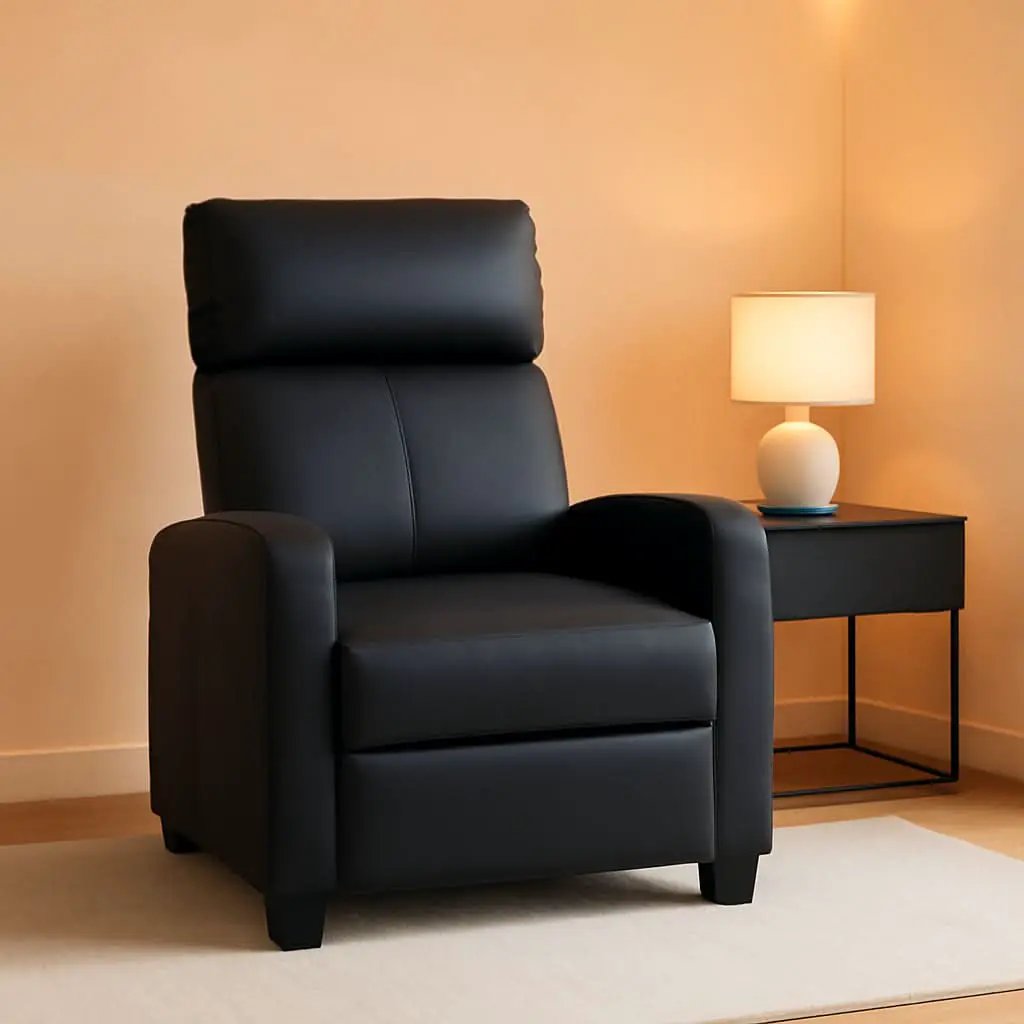 Brown Recliner Chair With Lumbar Support And Plush Comfort from PriceLows™