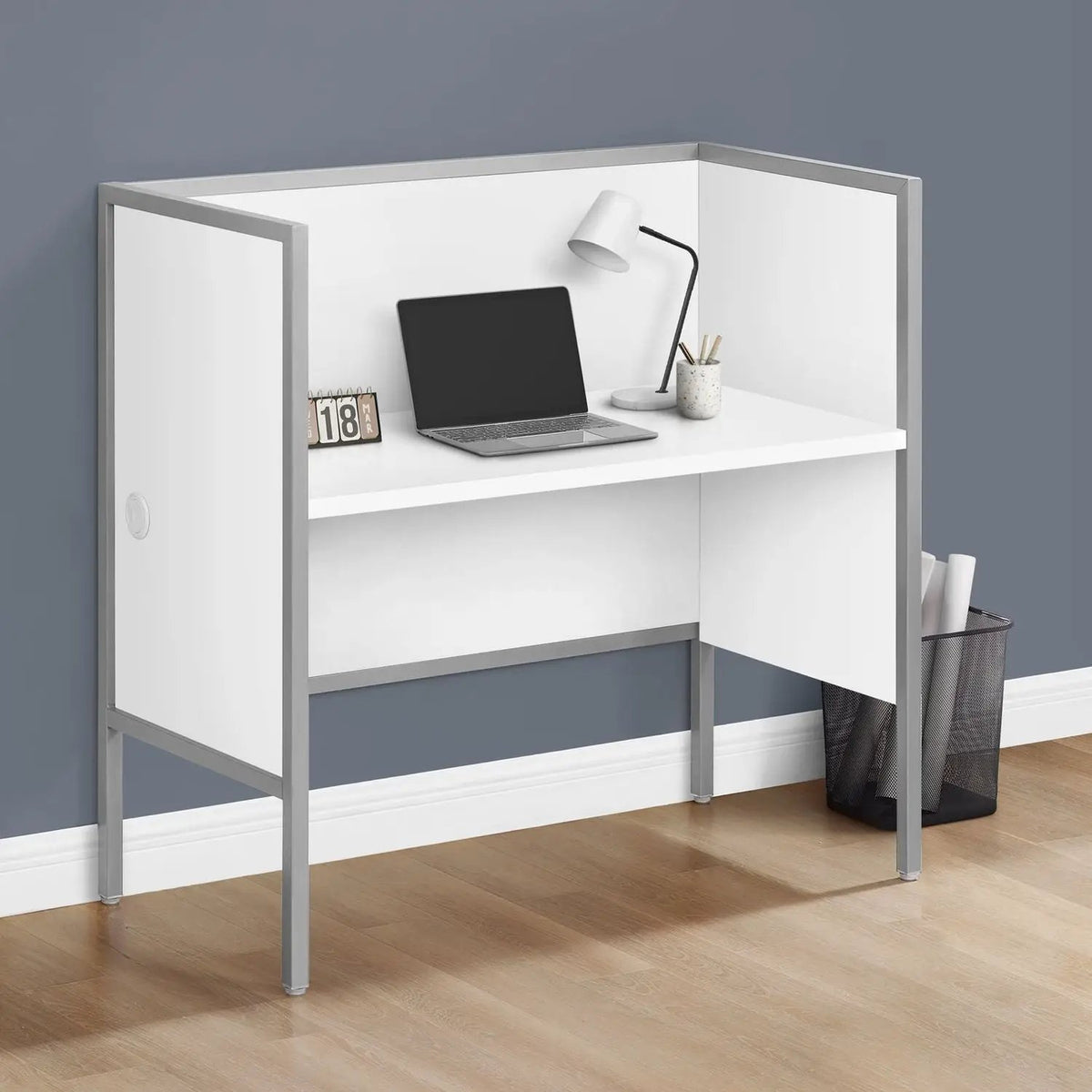 Commercial Office Cubicle Desk | 48 Inch Workstation | ANSI/BIFMA Standards | Space-Saving Features