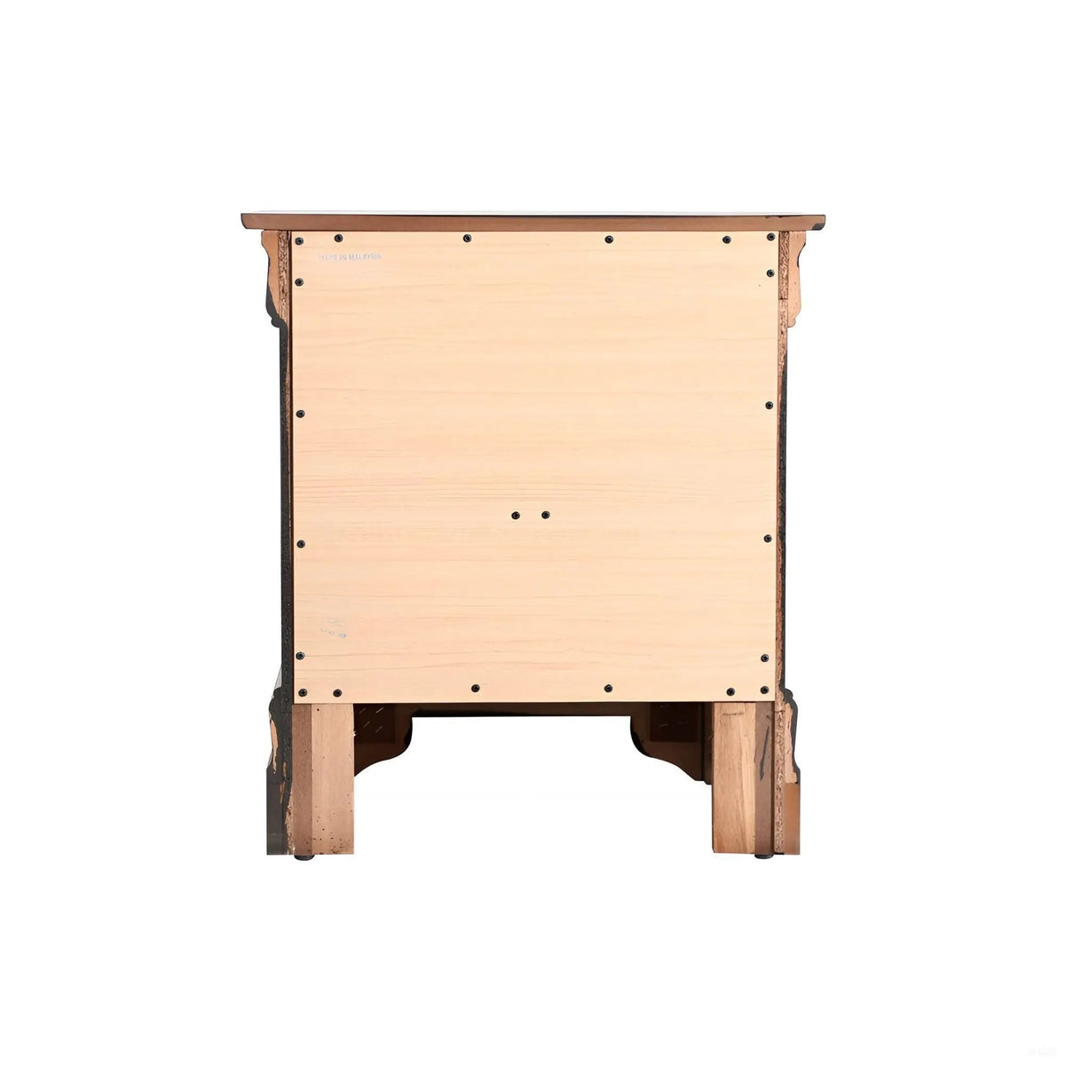Louis Phillipe Nightstand | Traditional Wood Design | English Dovetailed Drawers | Metal Center Guides