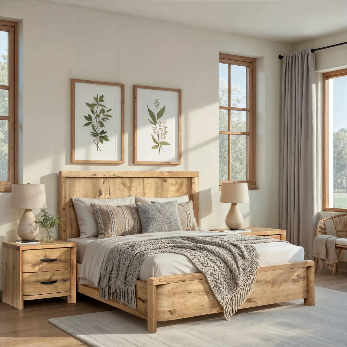 Laramie Complete Panel Bed | 3 Pieces | Bedroom Furniture | Bedroom