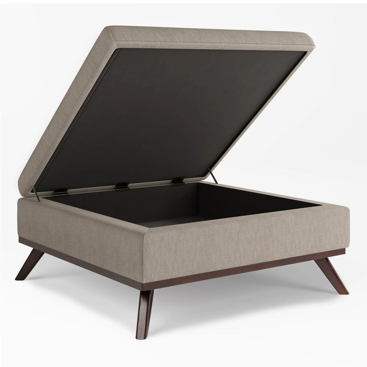 Owen Square Coffee Table Storage Ottoman | Hydraulic Lift-Up Lid | Multifunctional | 35.8 Inch Width