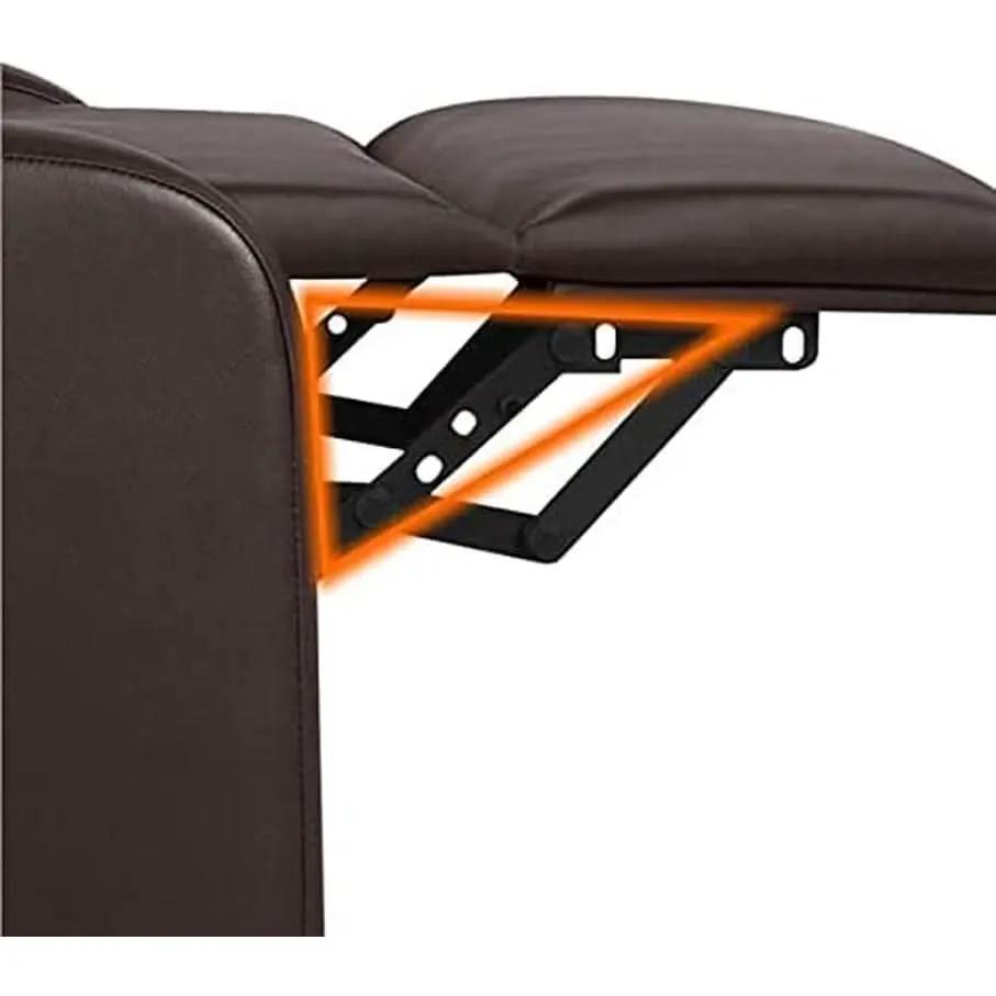 Set Of 2 PU Leather Padded Recliner Chairs For Living Room from PriceLows™
