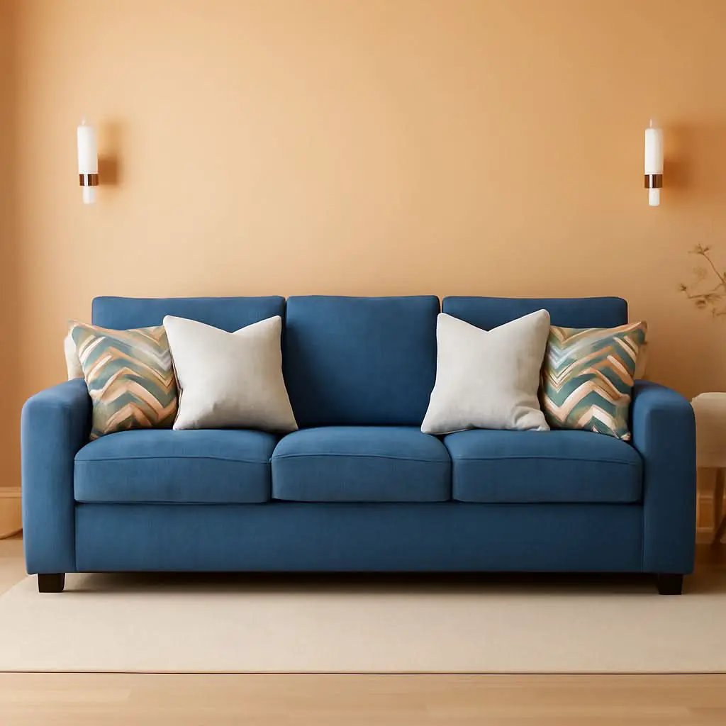 Blue Queen Stainresistant Memory Foam Sleeper Sofa from PriceLows™