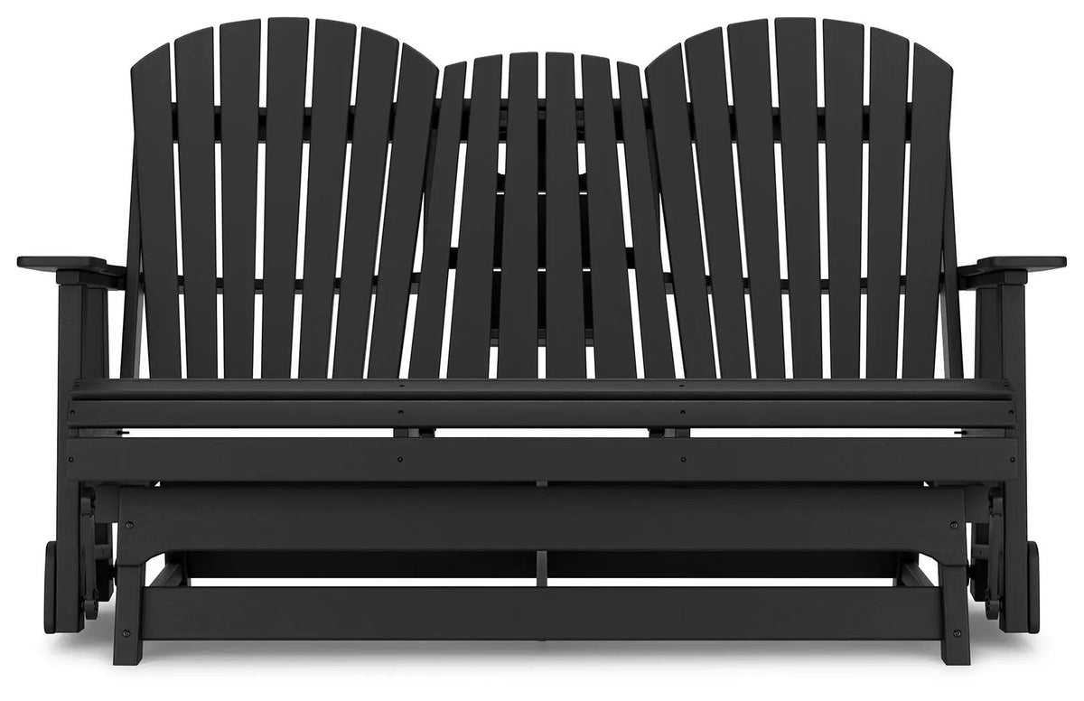 Hyland Wave Glider Loveseat | Adirondack-Inspired Design | 67 Inch Width | Outdoor Seating