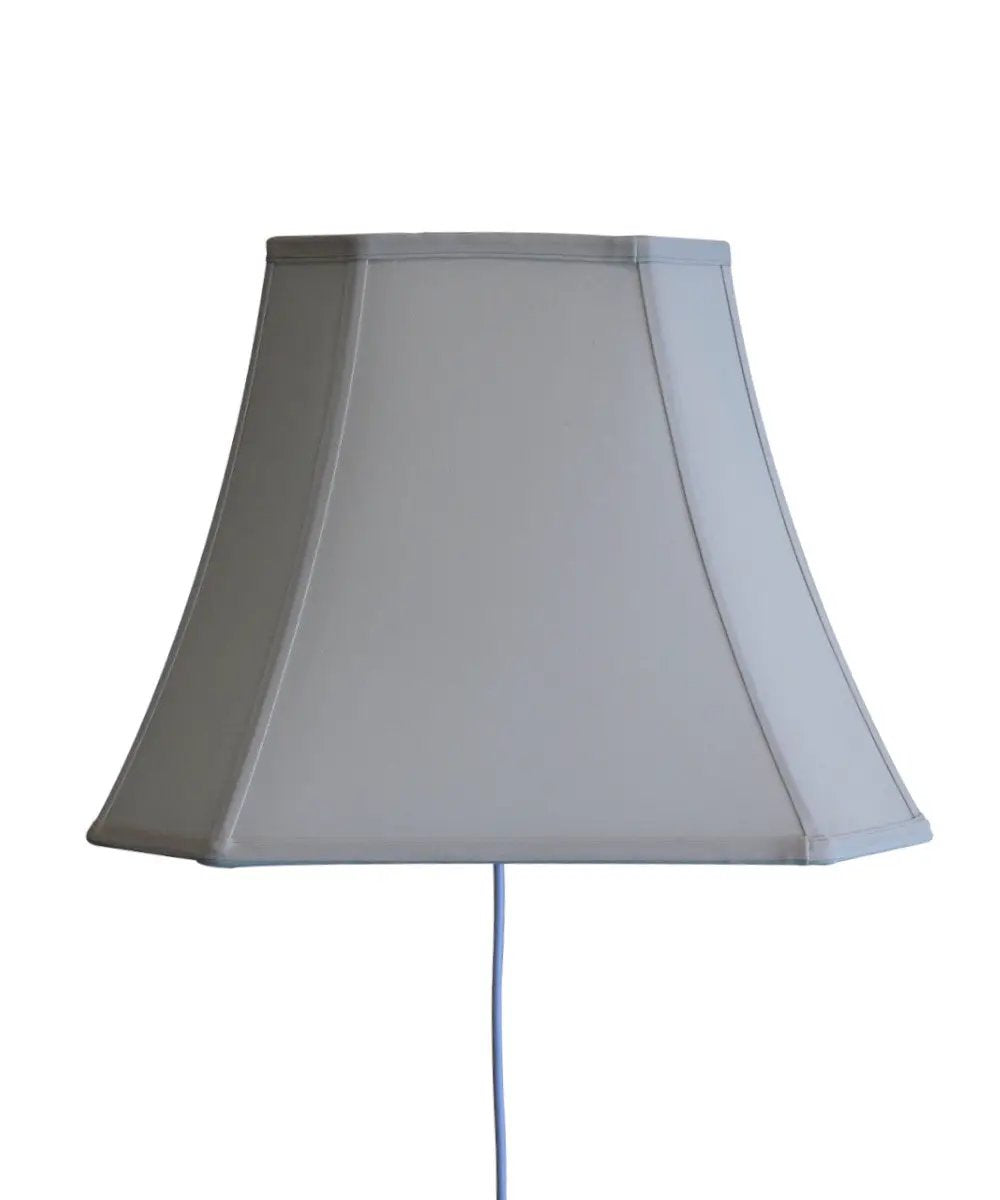 Floating Wall Light | 16 Inch Wide | Plug In | Eggshell Shade