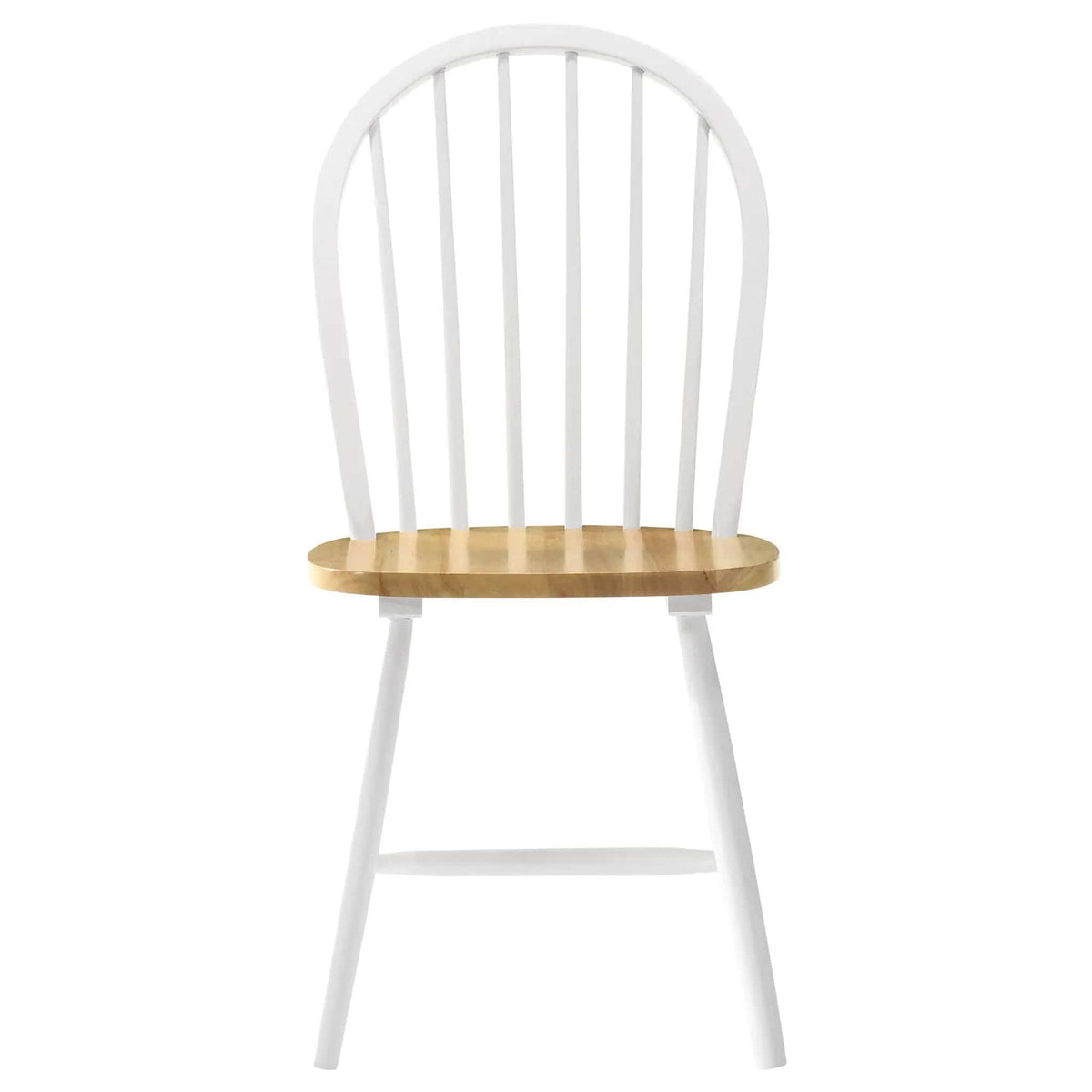 Cinder Wood Dining Side Chair White (Set of 4) | 17.75 x 19.5 x 36.5 in | Rubberwood & Engineered Wood | Dining Room