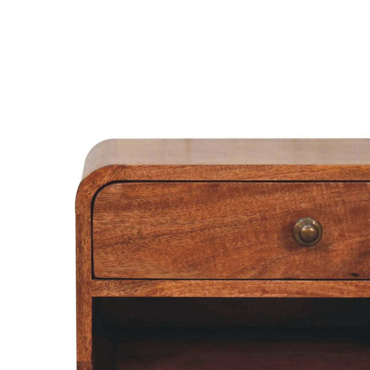 Curve Upper Slot Floating Nightstand | 6 Pieces | Bedroom Furniture | Bedroom