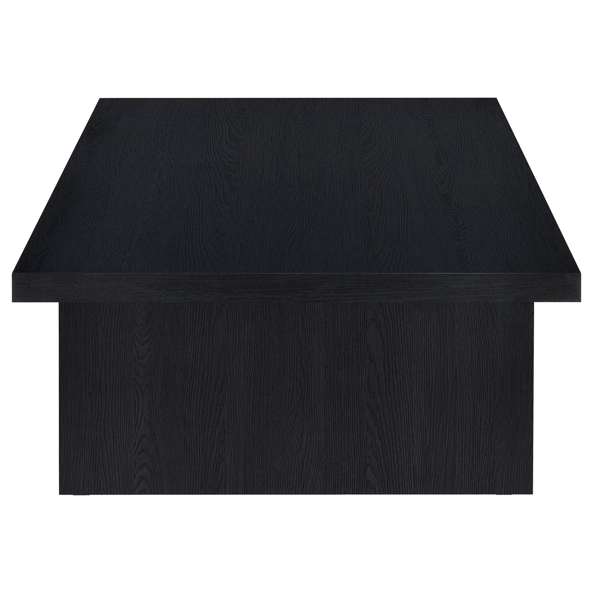 Max Rectangular Engineered Laminate Coffee Table | 54 x 31.5 x 15 in | Engineered Wood & Veneer | Black