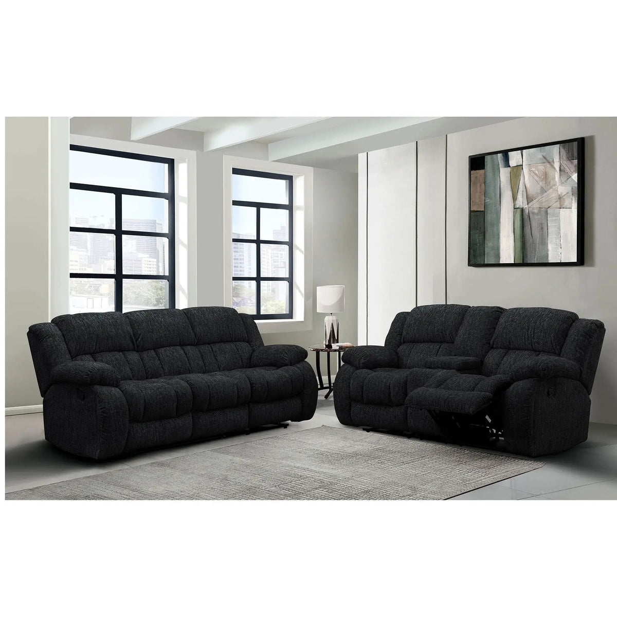 Stonic Reclining Sofa | Modern Design | Sleek Contemporary Look | 88 Inch Length