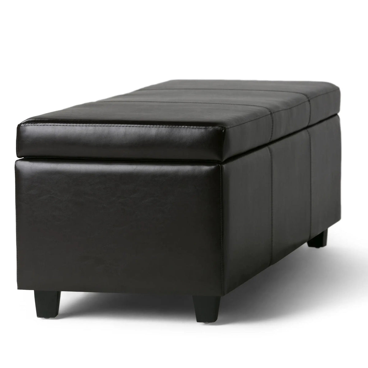 Storage Ottoman Bench | Solid Wood Frame | High Density Foam