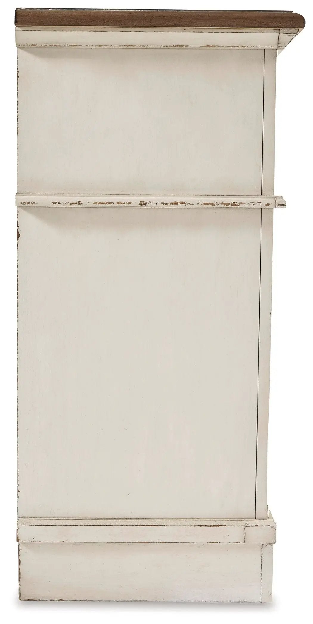 Realyn Dresser | Traditional Cottage Style | Antiqued Two-Tone Finish | Chipped White