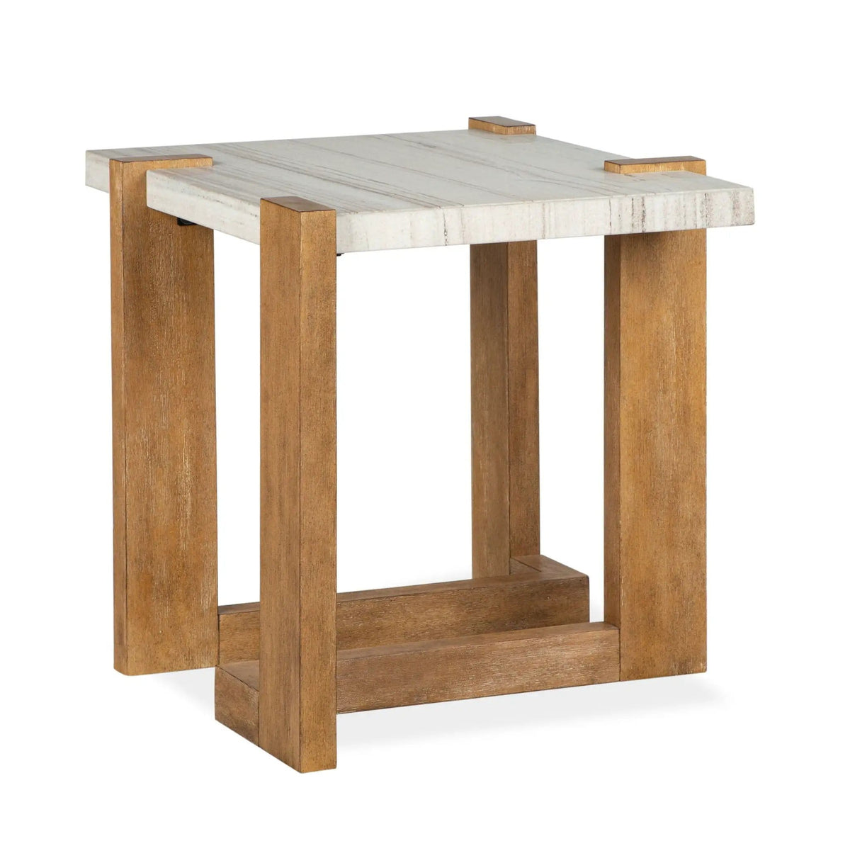 Carrington Rectangular Table | 3 Pieces | Oak Veneer & Granite | Living Room