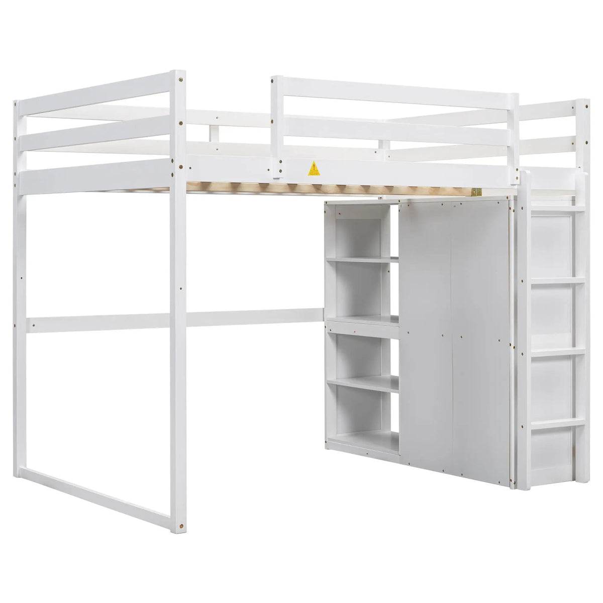 Loft Bed | Built In Wardrobe | Storage Shelves | Led Lighting