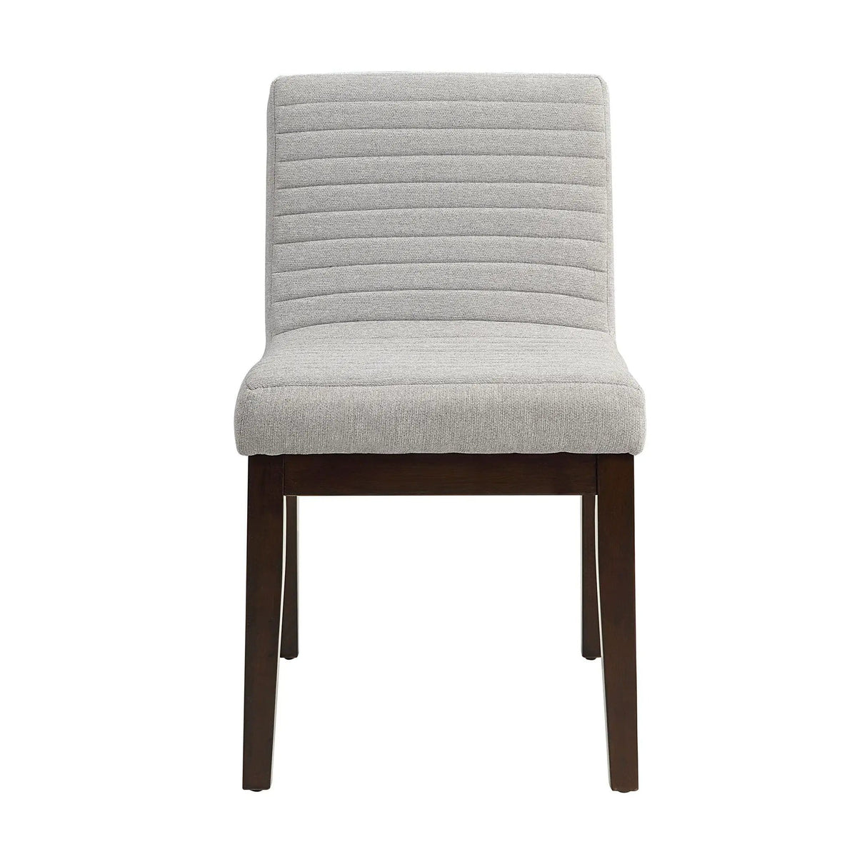 Edwyn Linen Side Chair (Set of 2) | 25 x 20 x 34 in | Rubberwood & Linen | Gray