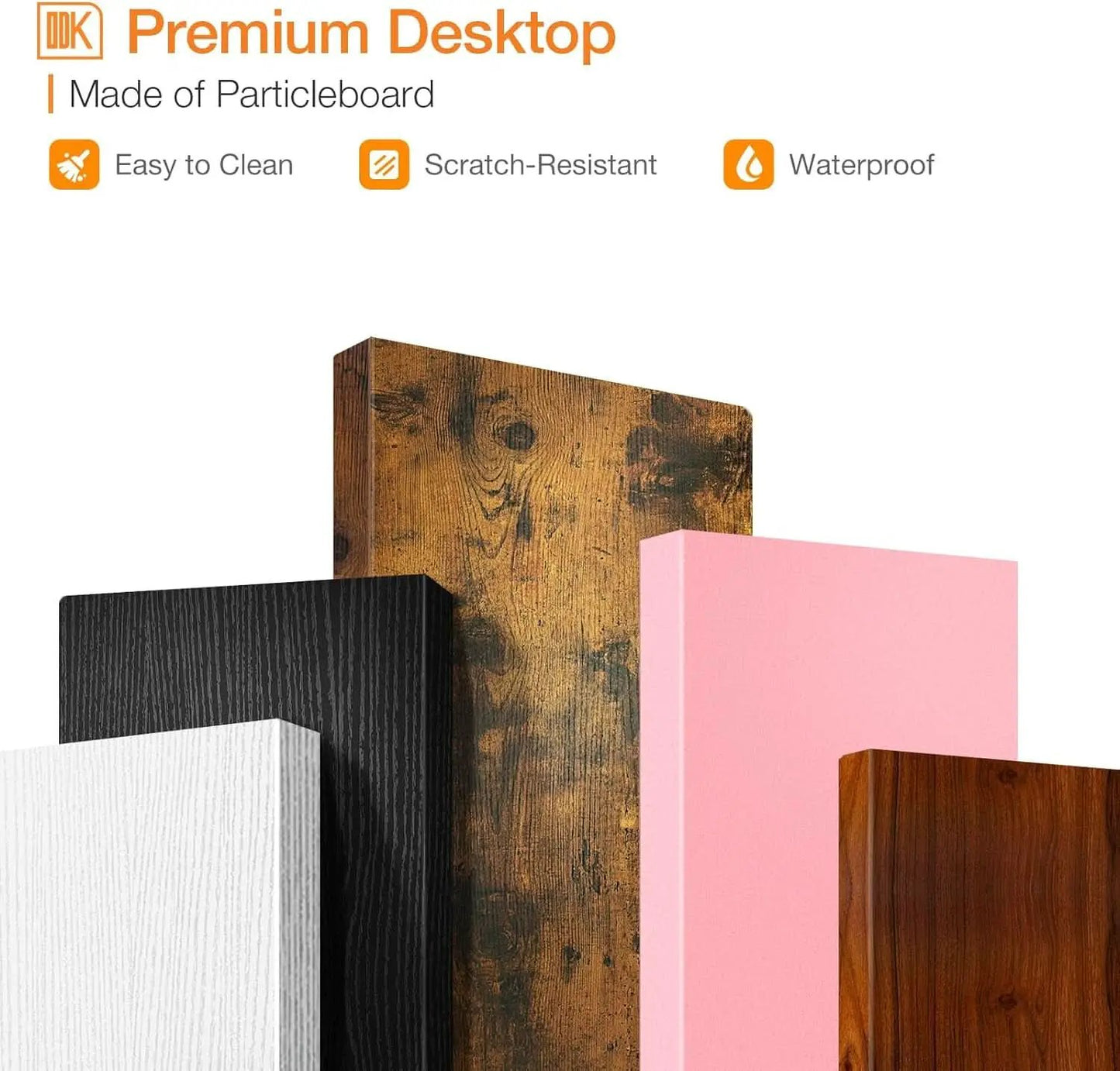 Espresso 27.5 Inch Compact Desk With Monitor Stand from PriceLows™