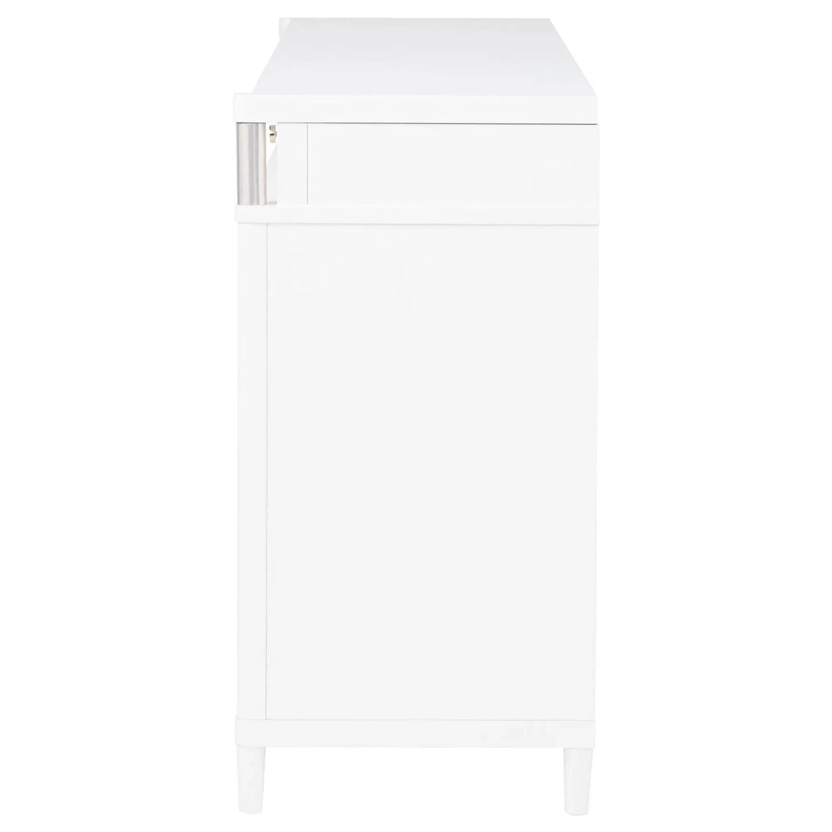 Gracemont 8-drawer Bedroom Dresser Cabinet | 65.5 x 18 x 36.25 in | Rubberwood & Engineered Wood | White