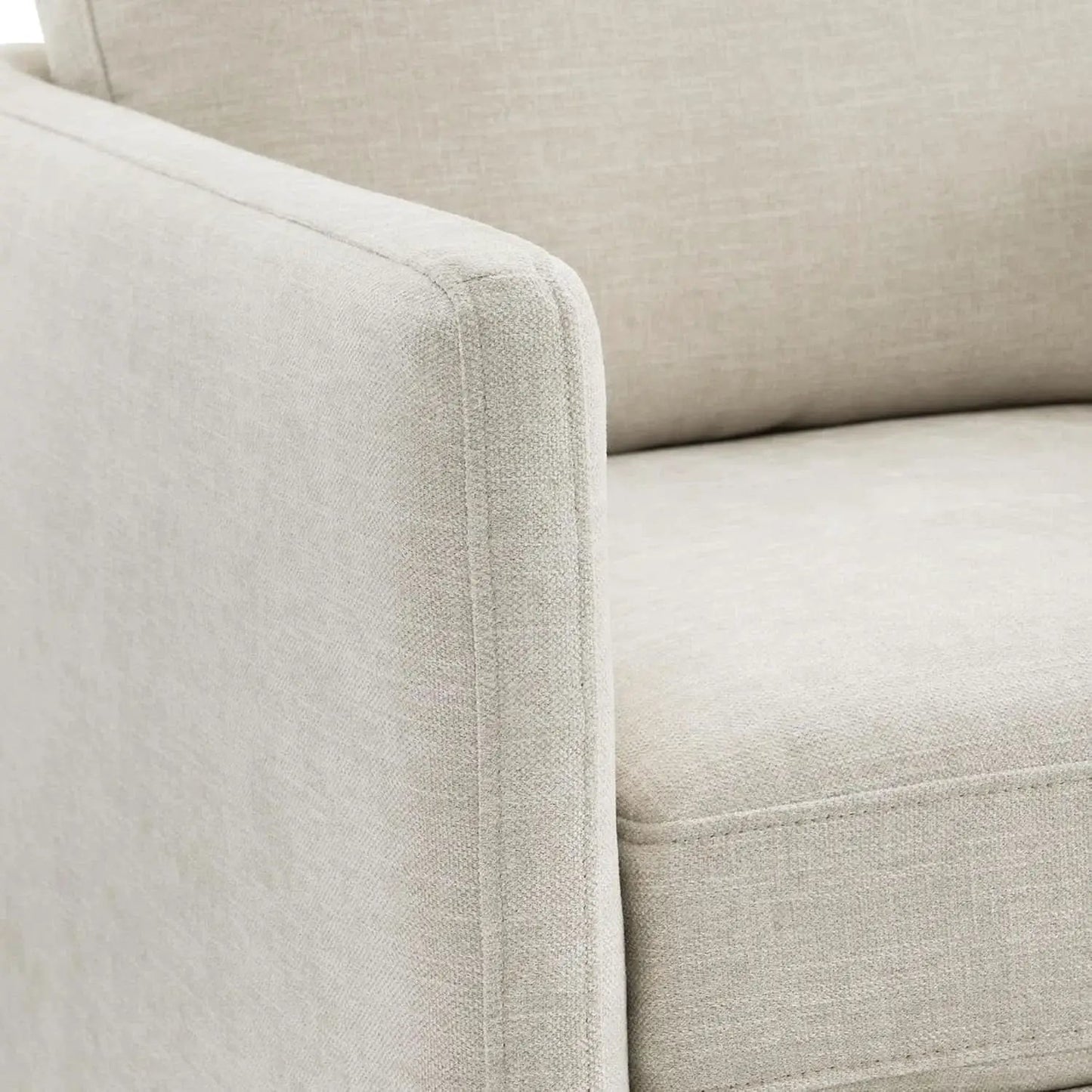 Swivel Linen Accent Armchair Mid Century Modern 360 Swivel from PriceLows™