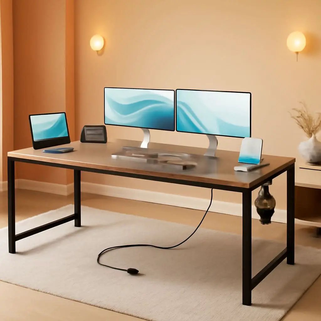 71 Inch Computer Desk With USB Ports For Home Office from PriceLows™
