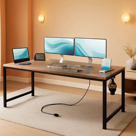 71 Inch Computer Desk With USB Ports For Home Office from PriceLows™