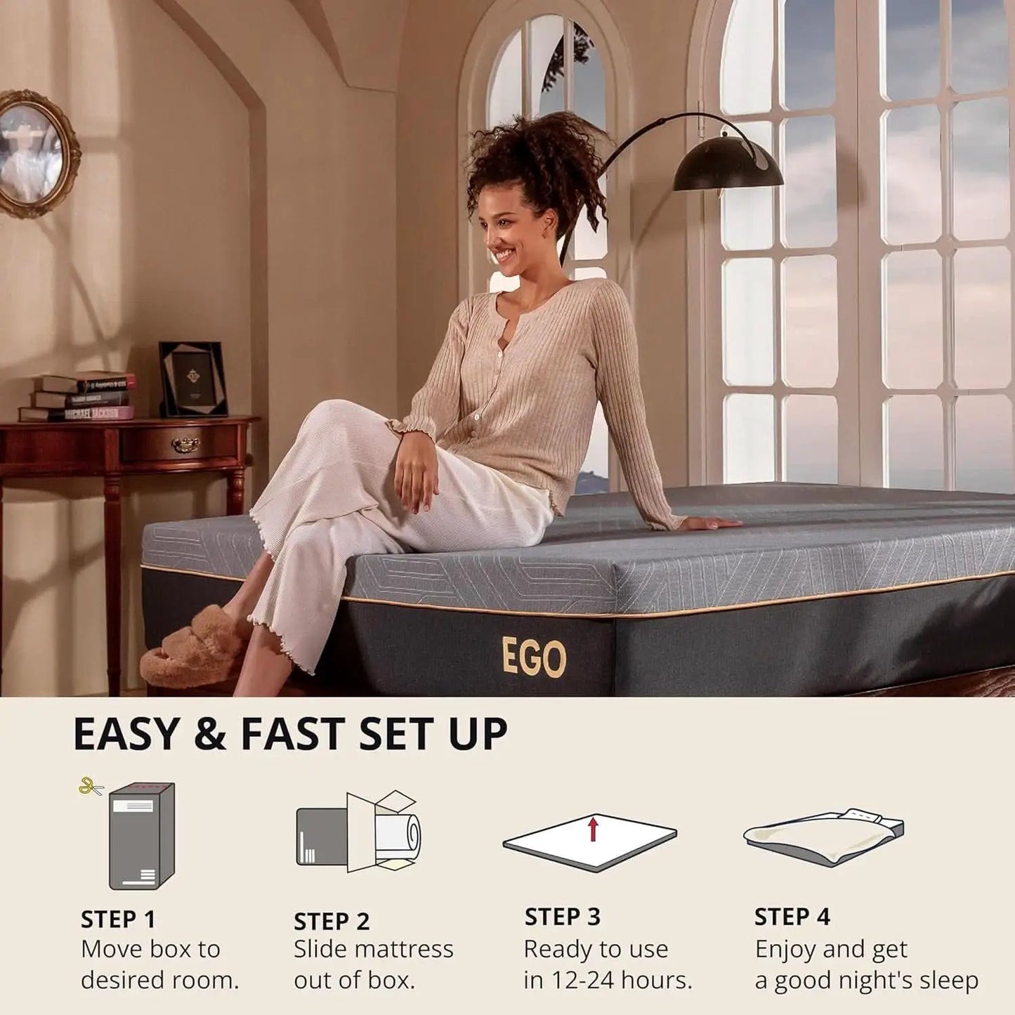 King Memory Foam Mattress Bed In A Box Cooling Gel Comfort from PriceLows™