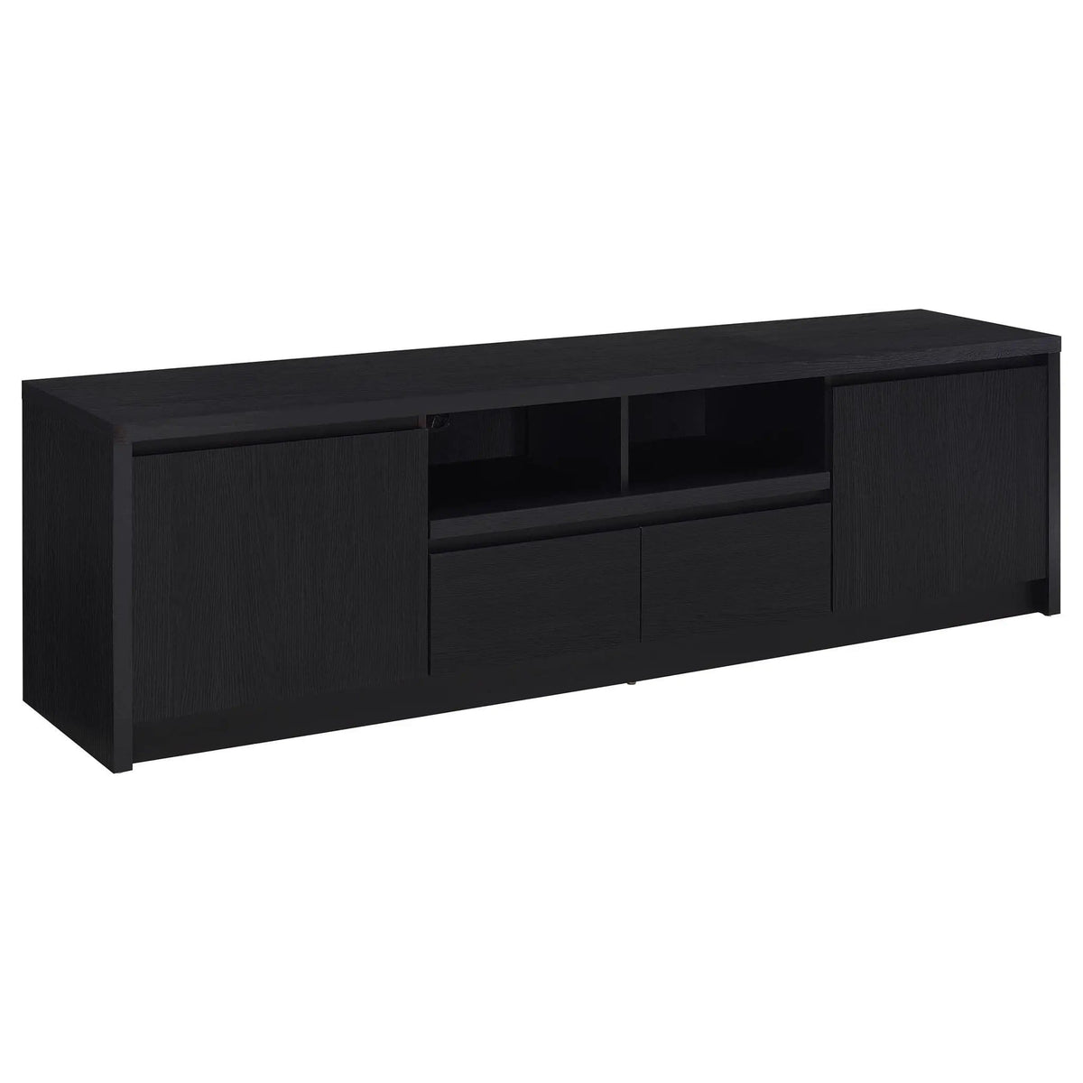 Winfield 3-piece Entertainment Center 78-inch TV Stand | 3-Piece Set | Veneer | Black