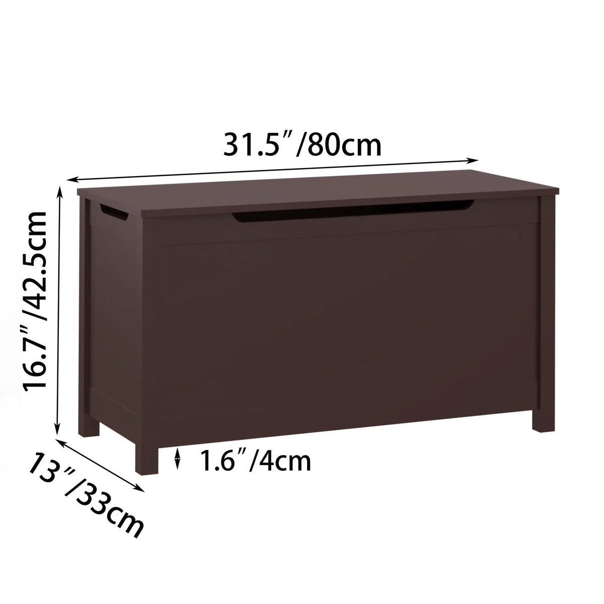 Toy Storage Box | Safety Hinged Lid | 2.7 Cubic Feet