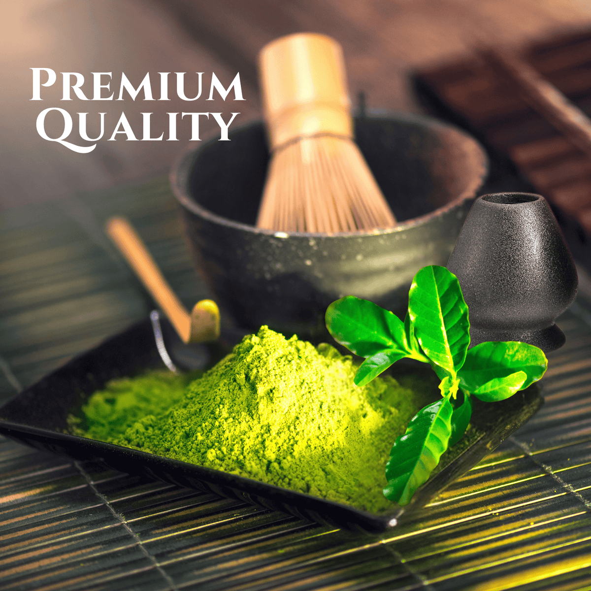 Japanese Matcha Set, Cream | 17 oz | Bamboo | Home Decor