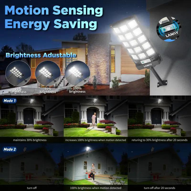 Solar Outdoor Dusk To Dawn Lights | 60W 90W | 10000mAh Battery