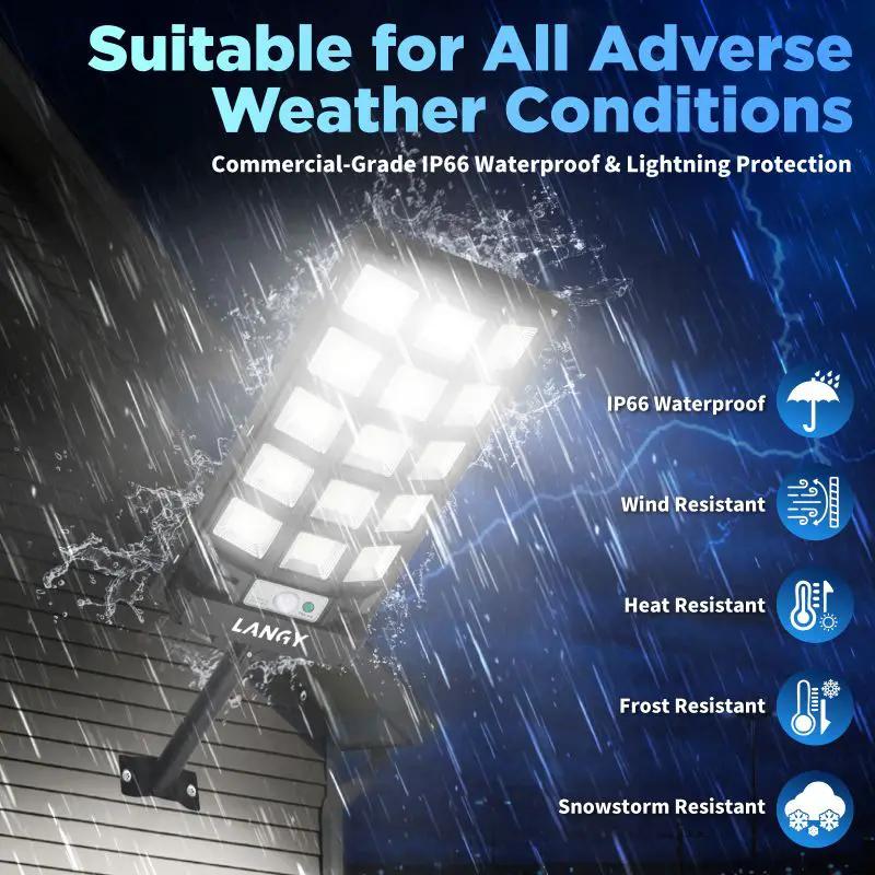 Solar Outdoor Dusk To Dawn Lights | 60W 90W | 10000mAh Battery