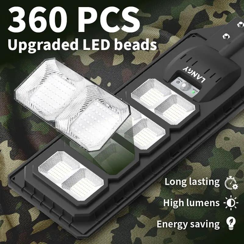 Solar Green Feeder Light | 25000 Lumens | 360 LED Array