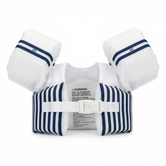 Floating Jackets with Sleeves for Pool or Beach | 1-3 Years | White & Blue from PriceLows™