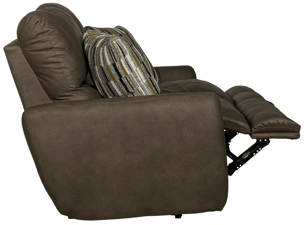Dorian Reclining Sofa | 4 Pieces | Faux Leather & Fabric | Living Room