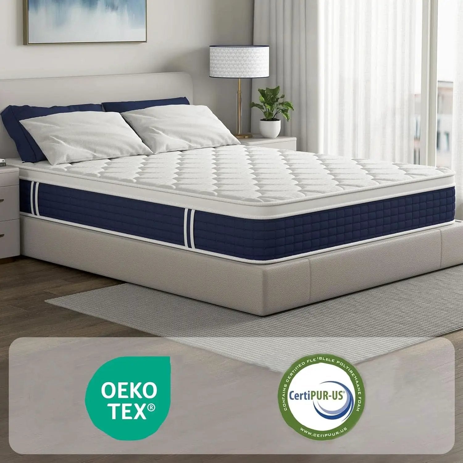 Queen Hybrid Mattress Gel Memory Foam Certipur US Certified from PriceLows™