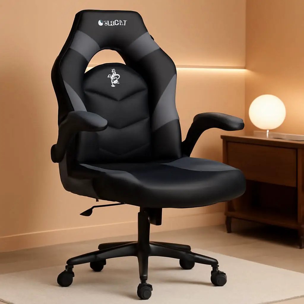 N-GEN Ergonomic Gaming Chair With Lumbar Support Gray PU Leather from PriceLows™