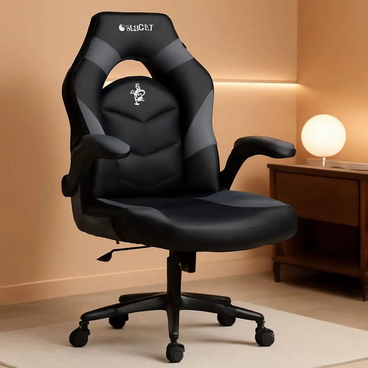 N-GEN Ergonomic Gaming Chair With Lumbar Support Gray PU Leather from PriceLows™