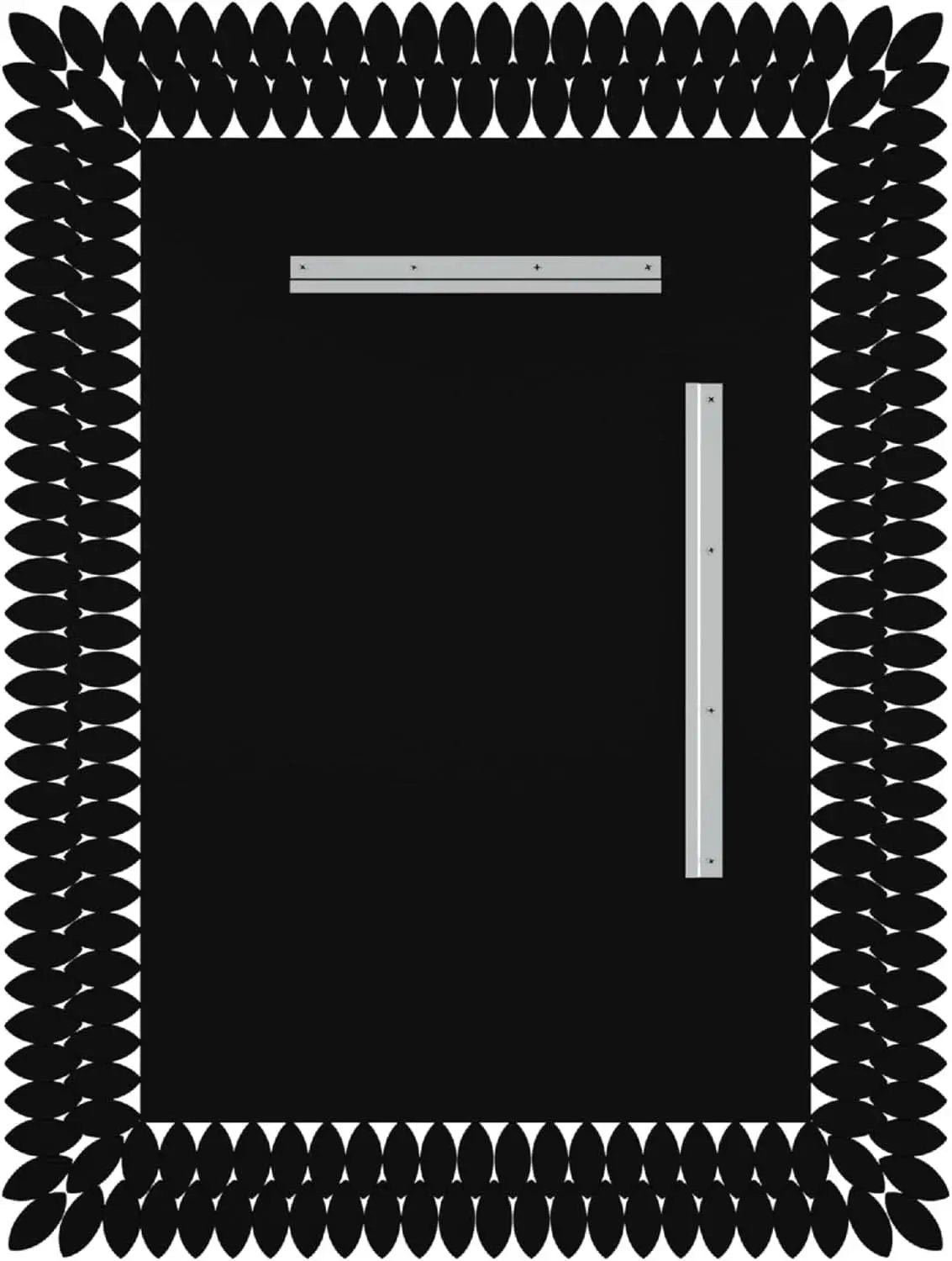 30X40 Inches Jeweled Bathroom Wall Mirror Large Rectangle Vanity Decor from PriceLows™
