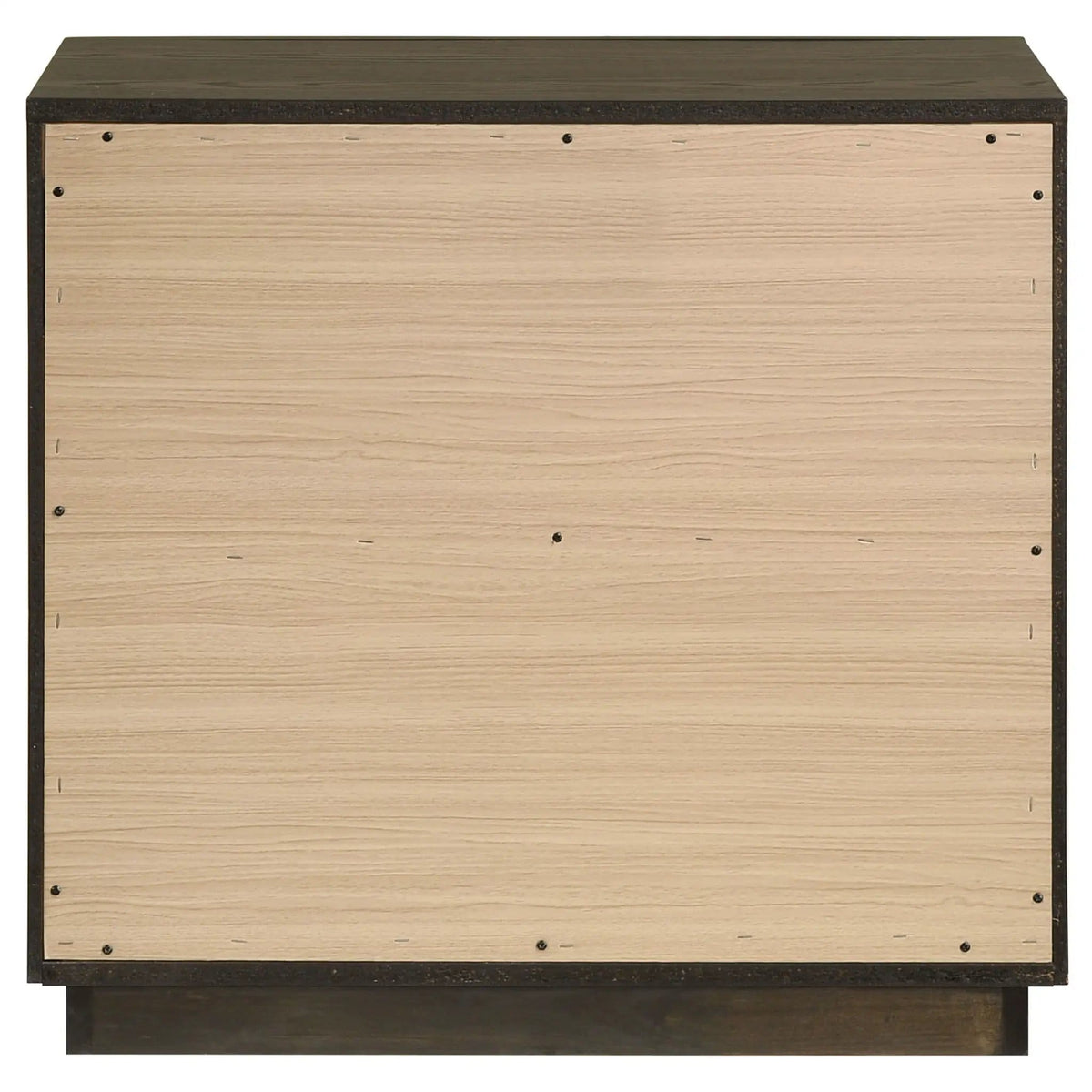 Atlas 2-drawer Bedroom Nightstand Bedside Table Dark | 27.25 x 16.25 x 25.75 in | Rubberwood & Engineered Wood | Oak