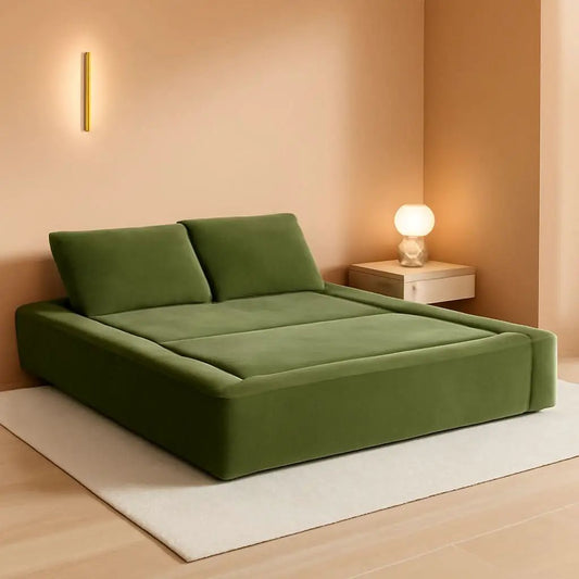 Green ThreeInOne Convertible Sleeper Sofa Bed Studio from PriceLows™