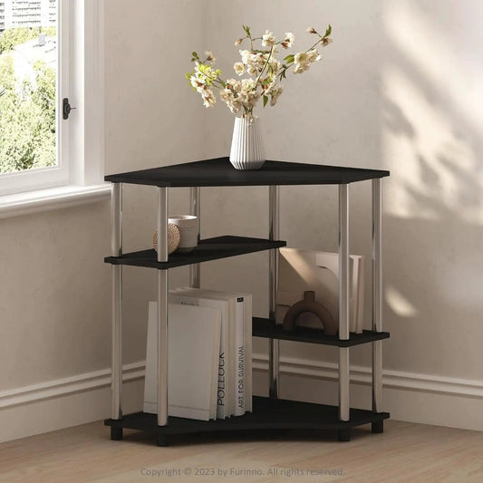 Turn N Tube Corner Shelf Americano Display Rack Bookshelf from PriceLows™