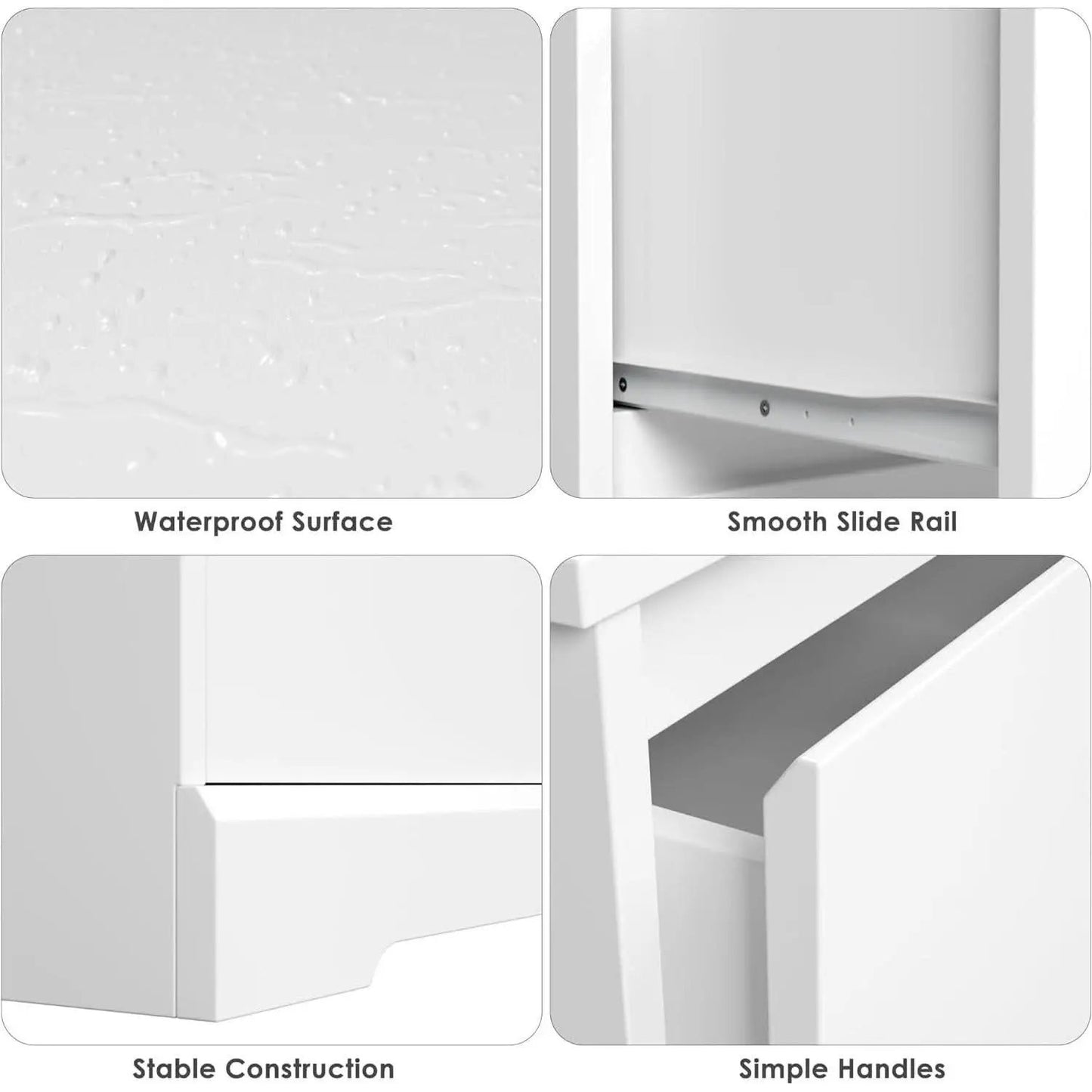 White Six Drawer Dresser For Bedroom Storage Solutions from PriceLows™
