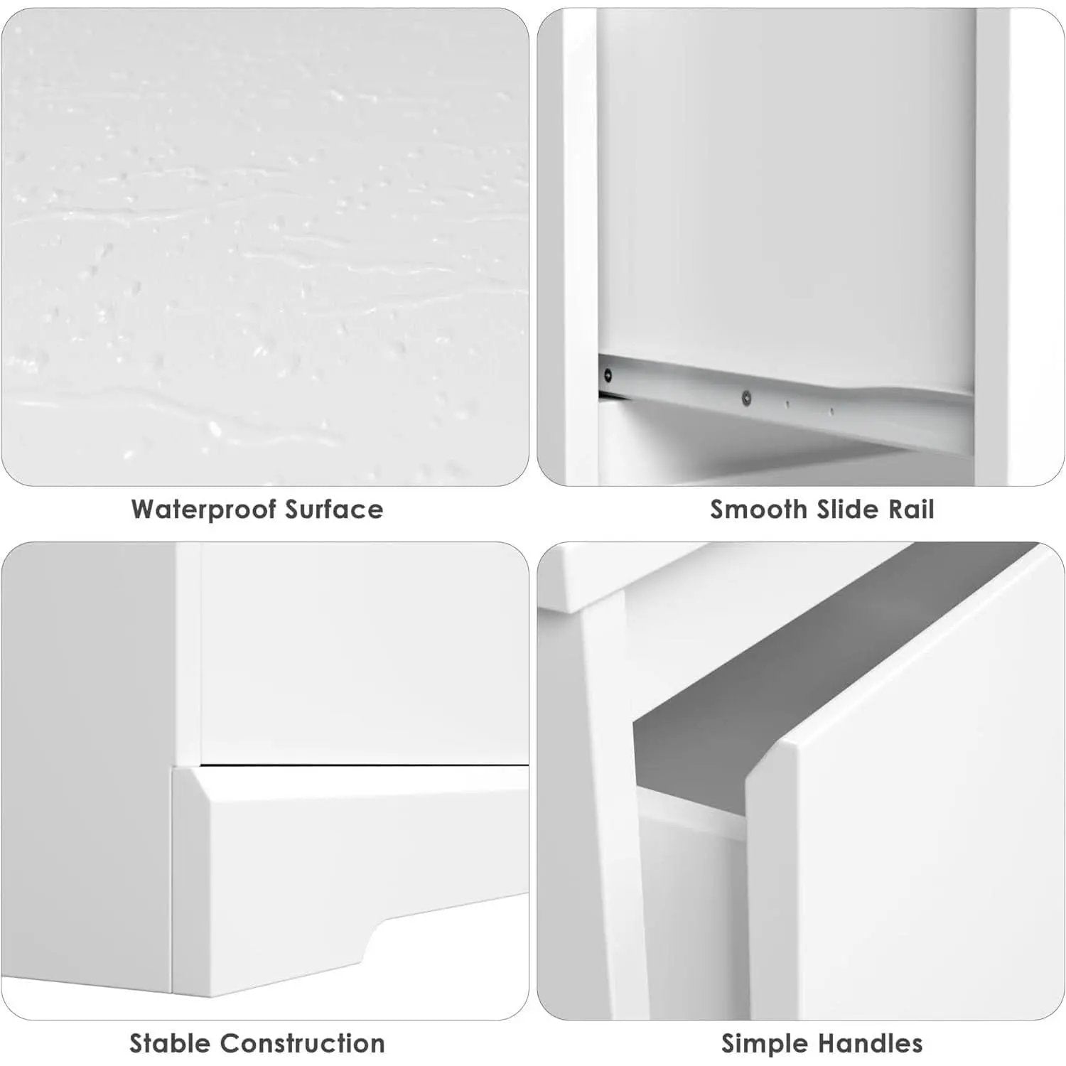 White Six Drawer Dresser For Bedroom Storage Solutions from PriceLows™